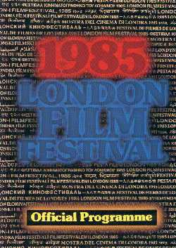 Programme - 29th London Film Festival, 1985