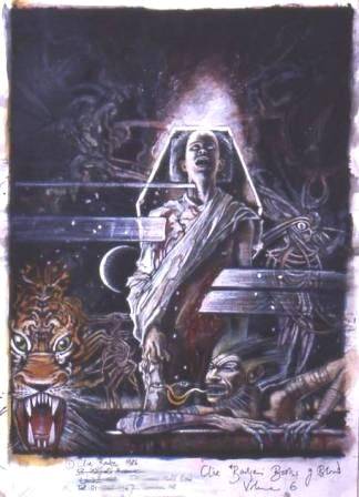 Clive Barker - Cover design for Books of Blood 6 (1986)