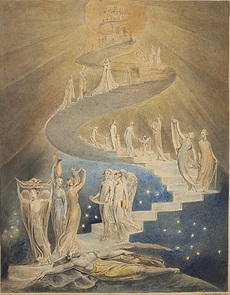 William Blake - Jacob's Ladder, 1799 - 1806