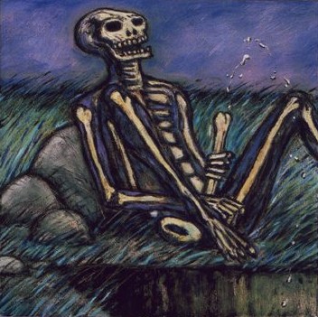 Clive Barker Boner 1998 Oil on Canvas 24 x 24