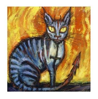 Clive Barker - Hell Cat print