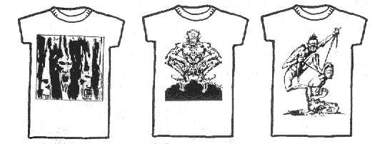 Dread T Shirts - designs 4, 5 and 6