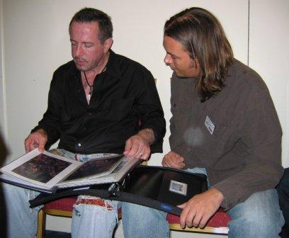 Clive with Dominic Harman, Fantasycon 2006