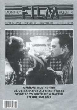Monthly Film Bulletin, October 1990