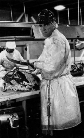 Vinnie Jones on set as Mahogany
