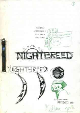 Clive's Nightbreed 1st draft screenplay, 1988