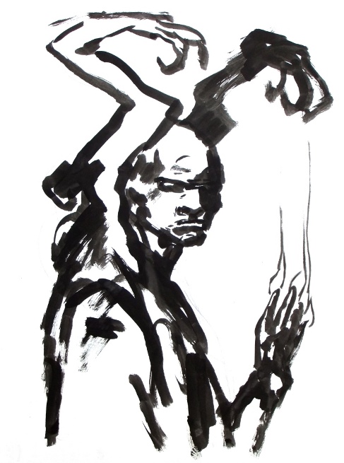 Clive Barker - Man of Skins (ink)