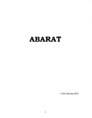 Clive Barker - Abarat - US page proofs