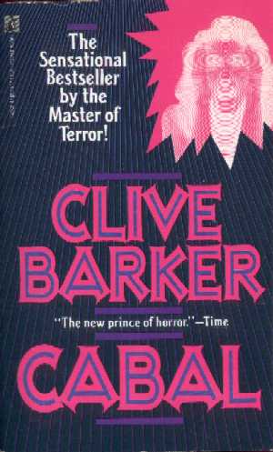 Clive Barker - Cabal - Pocket Books - with 'screaming face in negative' flash