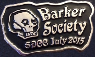 Clive Barker Society pin