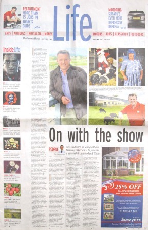 The Cumberland Times, Life section, 15 July 2011