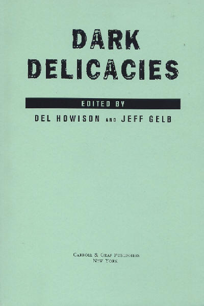 Dark Delicacies - uncorrected proof