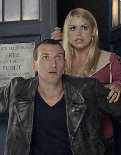 Chris Ecclestone as Dr Who, Billie Piper as Rose