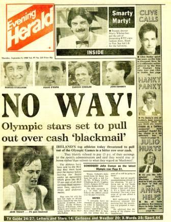 Evening Herald, Ireland, 8 September 1988