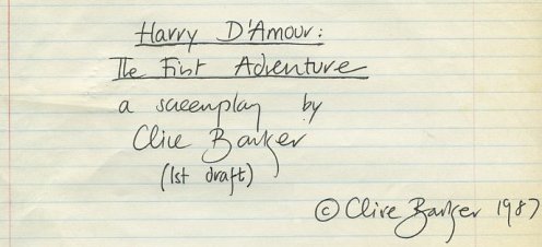 Clive Barker - Harry D'Amour And The Great Beyond