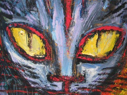 Clive Barker - Hell Cat close-up