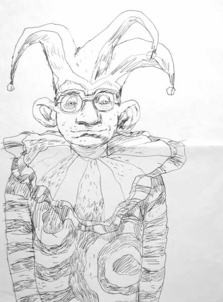 Clive Barker - Clown in Glasses