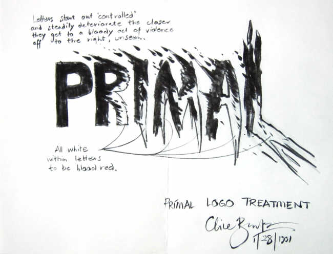 Clive Barker - IR - Primal Logo Treatment