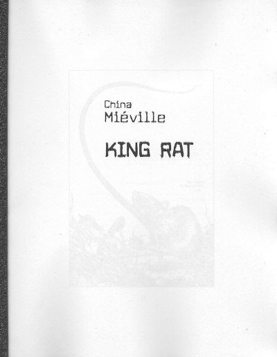 King Rat - Earthling Publications, 2005 proof