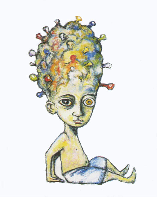 Clive Barker - Child With Lightbulb Cranium
