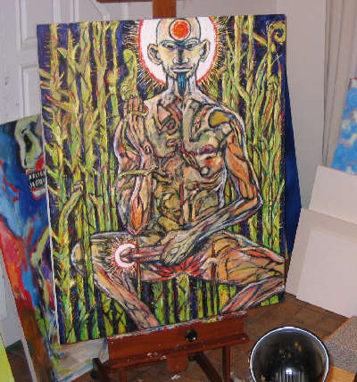The Martyr in Clive's studio