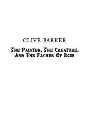 The Painter, The Creature And The Father Of Lies, 2011 US page proofs