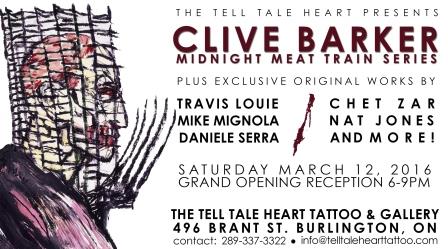 Clive Barker: at The Tell Tale Heart Tattoo & Gallery