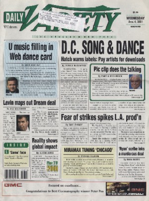 Daily Variety, 4 April 2001