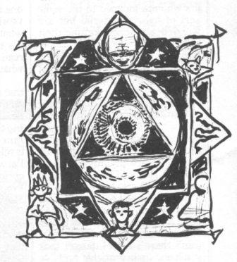 Clive's original sketch of the carpet's design